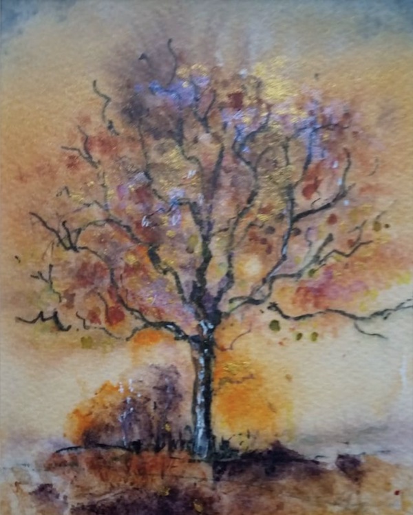 autumn trees painting